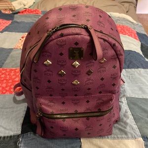 MCM Purple Backpack Large Size